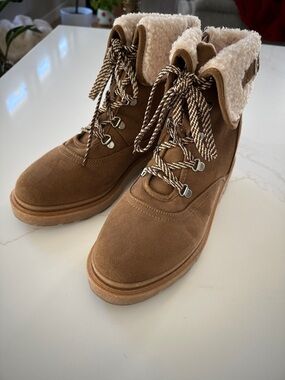 Jellypop Brown Sherpa-Lined Hiking Booties